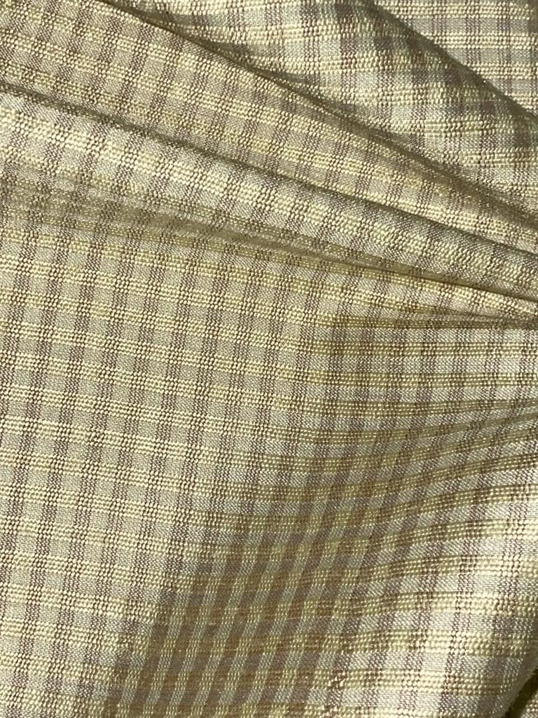 Linen GOLD color plaids 54" wide [15526]