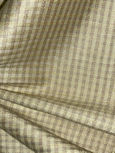 Linen GOLD color plaids 54" wide [15526]