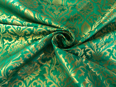 Brocade fabric available in 4 colors 44" WIDE  burgandy/royal blue/ rouge pink and green BRO827A