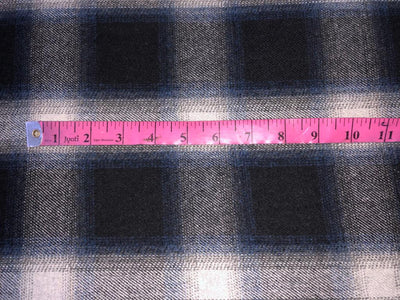 100% WOOL SUITING 54" wide PLAIDS [15603/04] available in 2 colors [navy and green/navy and cream]