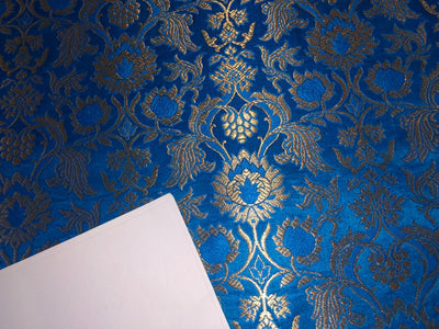 Silk Brocade fabric 44" wide BRO719C[1-6]available in 6 colors BURGANDY ,MANGO ,PURPLE ,GREY, BLUE ,ORANGE