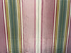 Silk Taffeta Pink Green Yellow Ivory color stripe~ 54" wide TAFS35