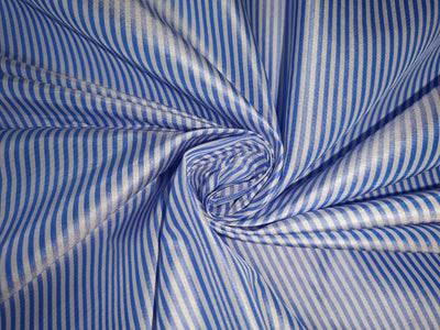 Silk Taffeta pin stripe 2mm -rich blue TAFS122 54&quot; wide