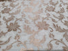 100% cotton brocade FABRIC IVORY and gold metallic floral jacquard COLOR 44" wide BRO368[3]