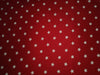 100% Cotton  Twill fabric red with ivory star motif color 58" wide [15121]