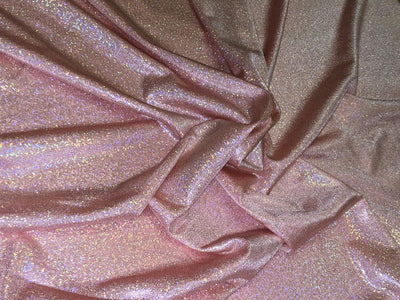 Shimmer Lycra fabric ~ 58&quot; wide available in 4 colors pink ,gold, blue and silver [18424/25/26]