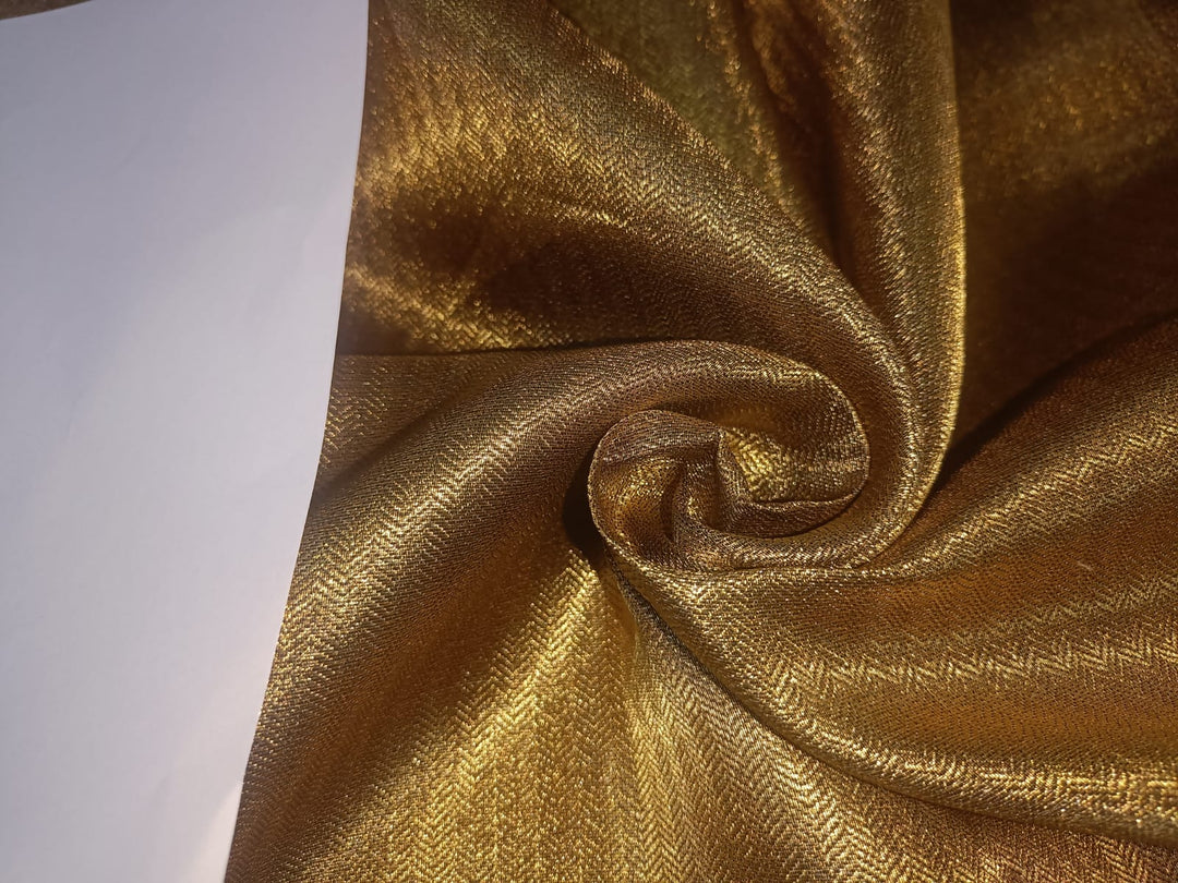 1920svintageファブリック布birthdeth jantiques Brocade Tissue fabric available in 3 colors namely metallic