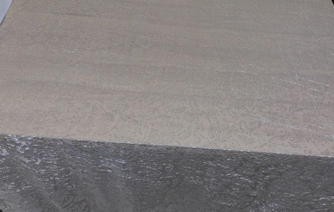 White Devore Viscose Burnout Velvet fabric ~ 44" wide available in 3 designs floral vines, abstract rose and floral [18291/92/93]