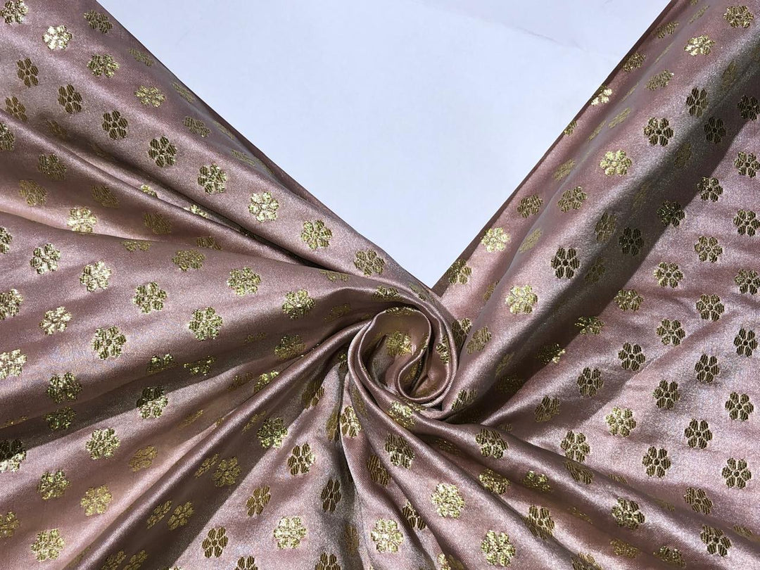 gold brocade dress fabric Gold Floral Woven Brocade