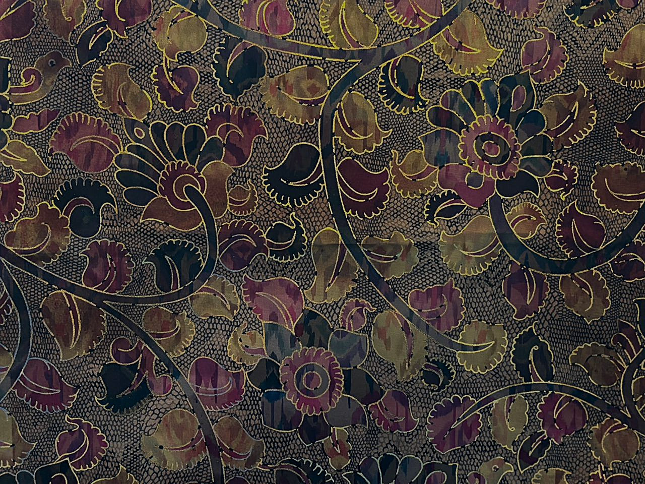 Modal Satin Digital Foil Print 44" available in 3 prints Indian classic ,grey floral and snake skin floral [18607/08/09]