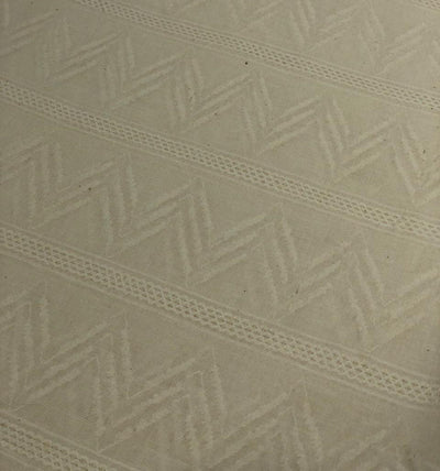 100% Cotton dobby and jacquard dark ivory [17723]