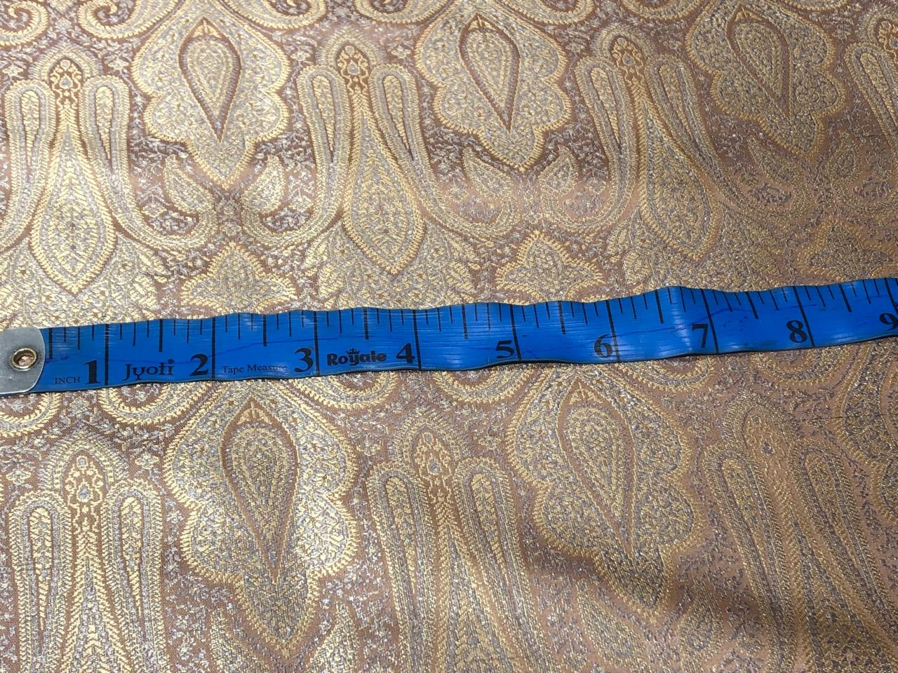 Silk Brocade fabric 44" wide paisley jacquard available in 3 colors pink and blue ,red and green and pastel pink and slate blue BRO1037