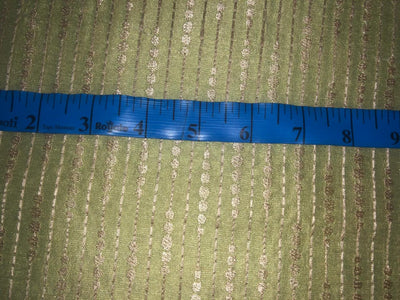 SHEER Brocade fabric with gold  abstract stripes BRO1015[6]