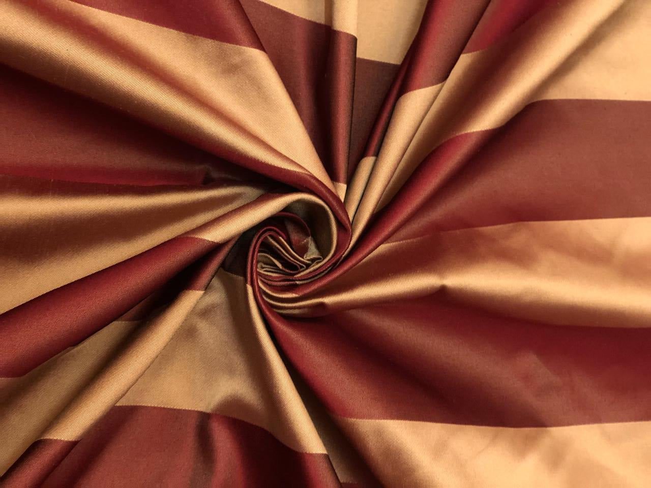 100% silk Taffeta satin stripes available in 8 different color shades [18296/97/98/99/18307/08/09/10]