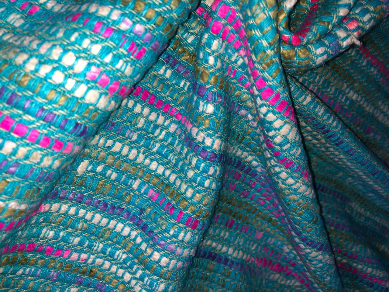 100% Silk Matka fabric multi colour ,heavy weight 44" wide [15925]