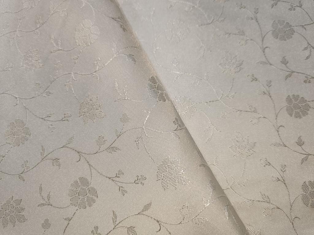 Silk brocade fabric white ivory color floral jacquard color 44" wide BRO357[3]