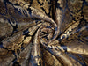 Silk Brocade fabric NAVY AND METALIC GOLDCOLOR  44" wide BRO897[5]