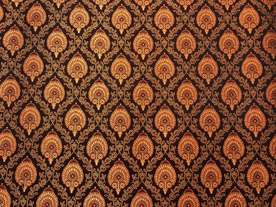 Silk Brocade fabric  44" wide available in 4 colors gold/orange/green and brown BRO901[1-4]