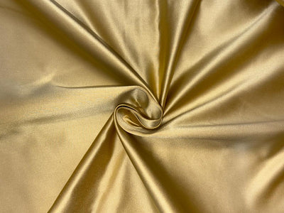 100% SILK DUTCHESS SATIN reversable 48 momme light gold and dark gold 54" wide [18373]
