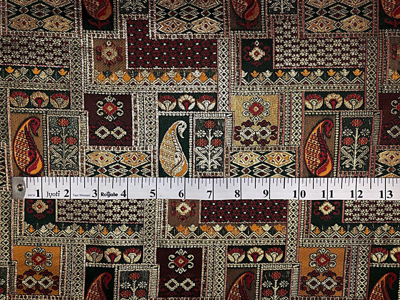 Silk Brocade fabric squares and rectangle motifs with intricate designs within available in pinks ,navy and deep bottle green  BRO1095