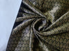 Silk Brocade FABRIC Black and Gold motif Color 44" WIDE BRO395[3]