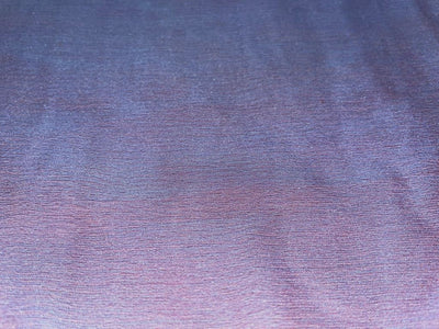 Silk chiffon  2 tone blue x red fabric 44&quot; wide SINGLE LENGTH 1.60 YARDS