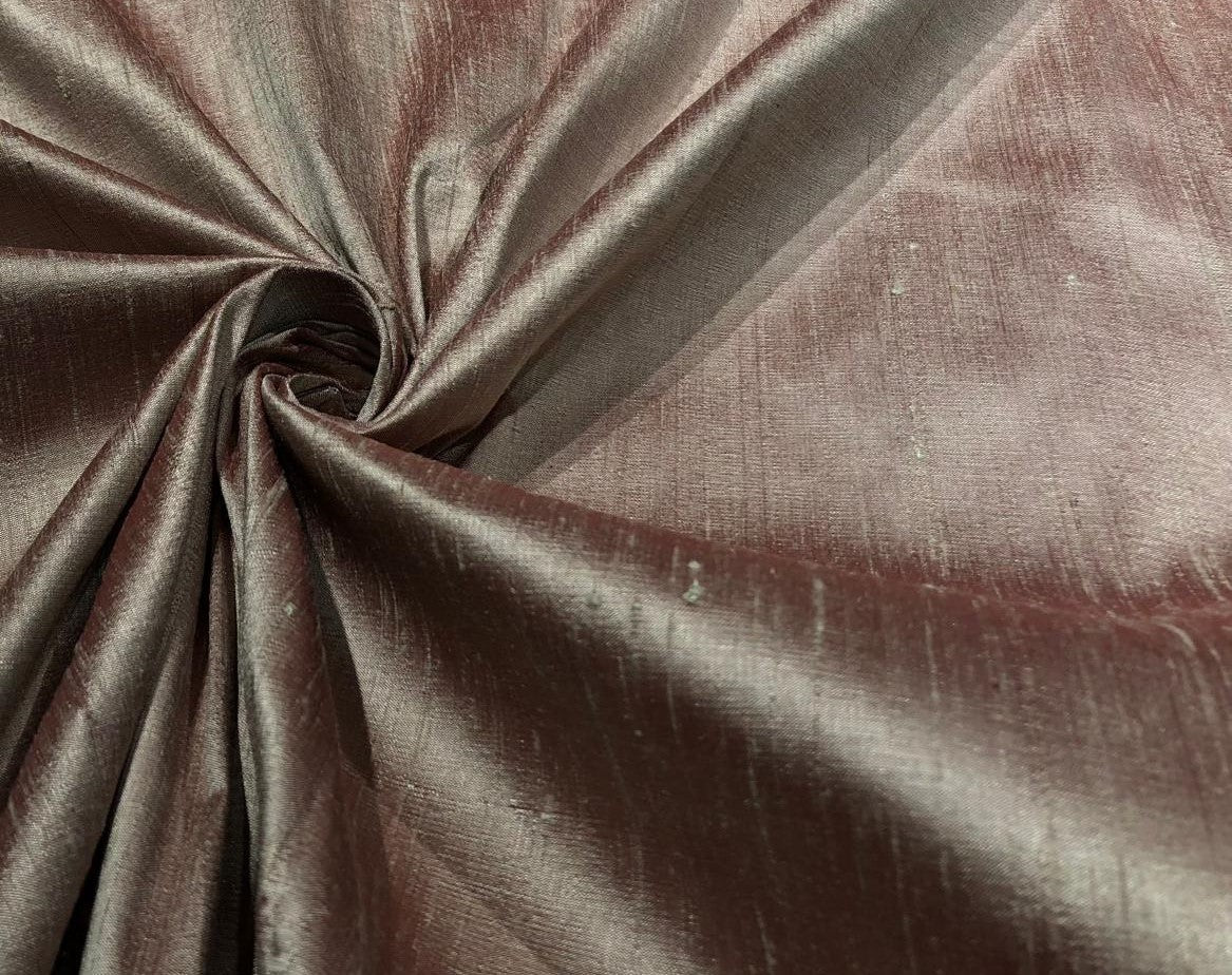 100% Pure silk dupioni fabric red x cream  color 54" wide with slubs MM129[1]