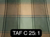 SILK TAFFETA FABRIC blue gold and khaki color plaids 54&quot; wide TAF#C25[1]