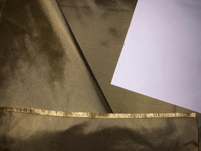 100% SILK TAFFETA FABRIC Gold X BLACK color 54" wide TAF28[1]