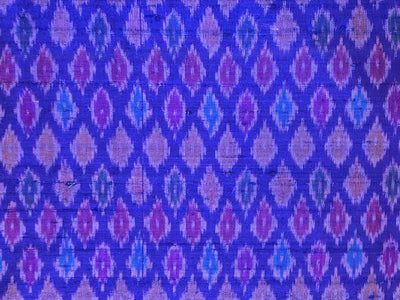 100% pure silk dupion ikat fabric INK BLUE color 44" wide available in 2 combinations[18475/76]