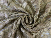 Beautiful Embroidery  LACE fabric GOLD with sequence 58" WIDE