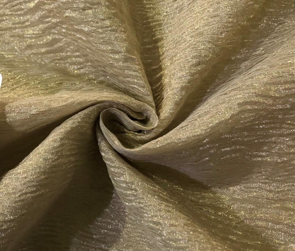 Tissue Resham Crinkled [crushed] fabric 44" wide available in FOUR COLORS [15565-15568]
