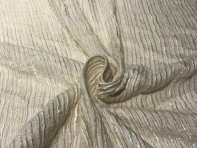 MATKA silk, also known as Ahimsa silk or peace silk &amp; vegan silk stripes run vertical from top to bottom [16972] [16972]