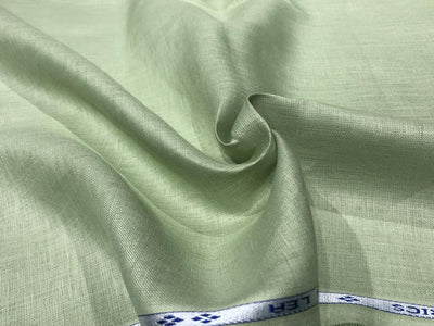 100% Linen premium heavy 44lea  suiting fabric 58" wide available in 3 colors ivory tusk, peach ,and light olive