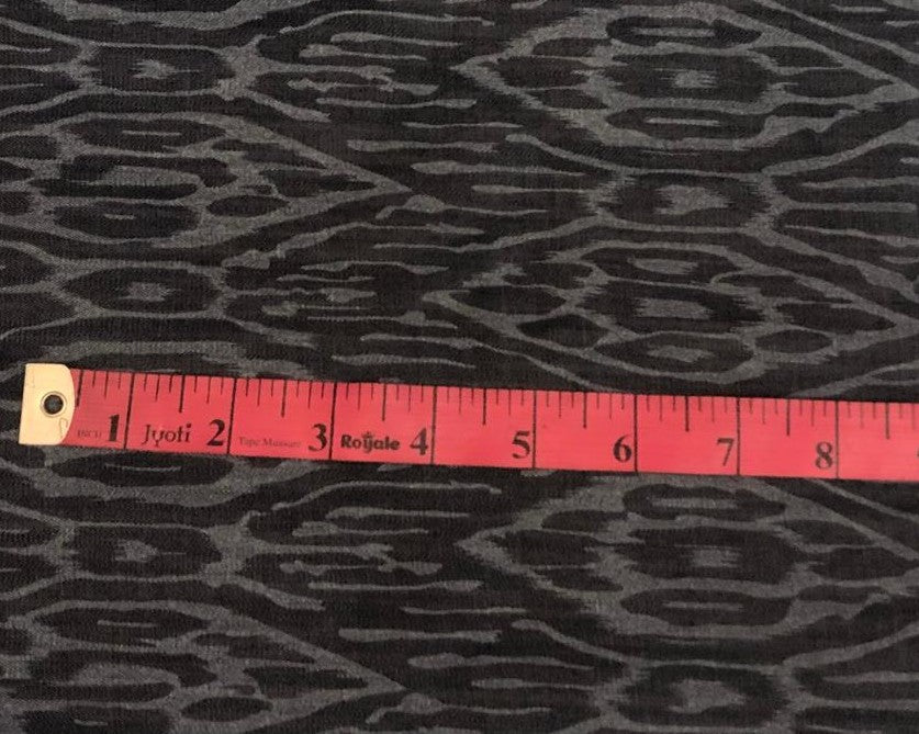 Denim 100% Cotton 58" wide animal print in 2 shades denim blue / teal and denim blue/blue [18613/14]