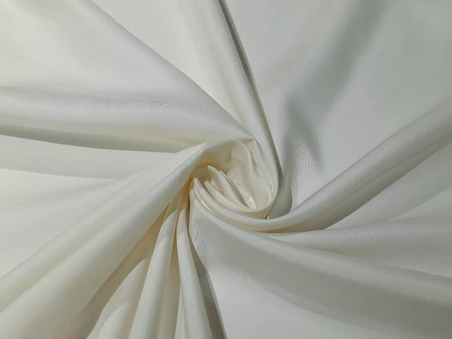 Silk taffeta fabric IVORY color 80 grams{19mm} 44" wide TAF4