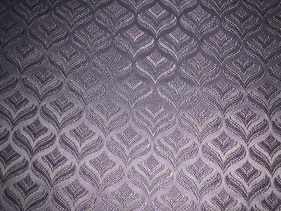 Silk Brocade fabric 56" lilac jacquard  with subtle metallic silver BRO1062[1]
