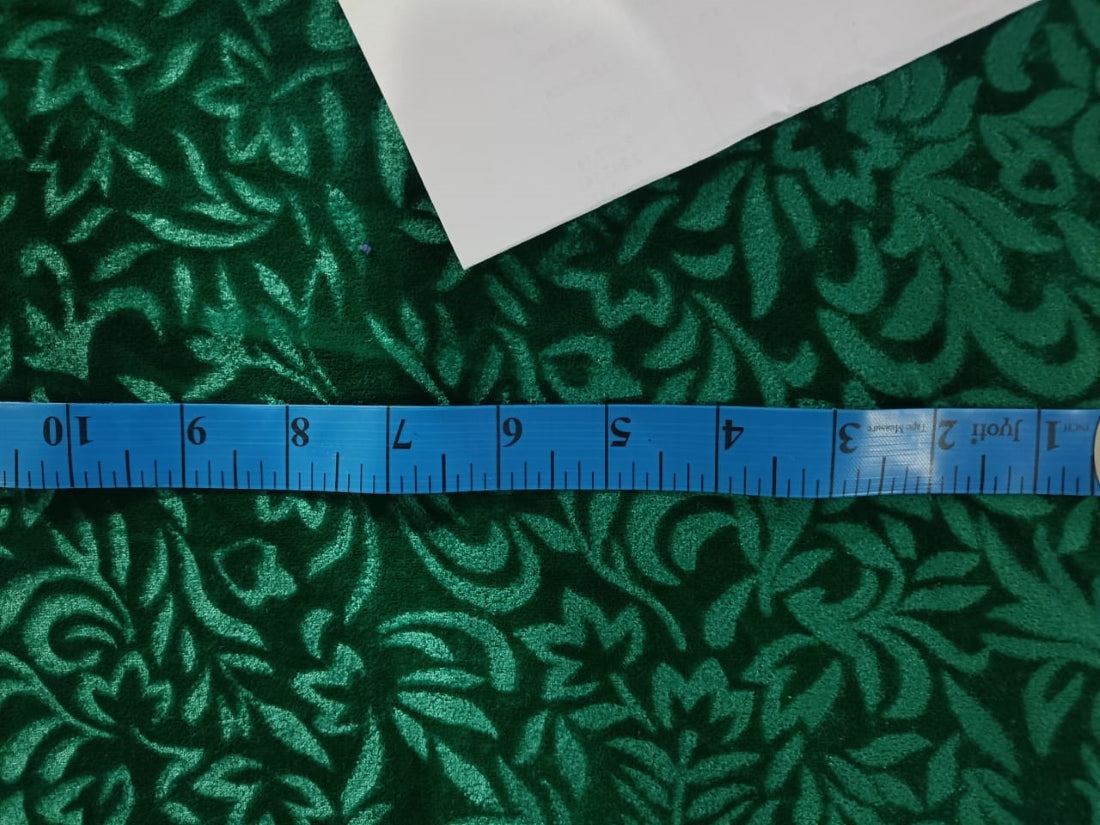 Dark Emerald Green Fabric  Heavy Duty & High Quality Velvet K4971