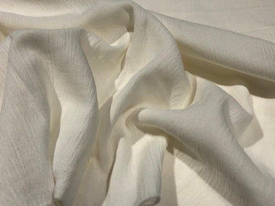 Cotton crush crepe  fabric 58" wide available in 11 colors deep orange /blush/royal blue/lemon/black/white/scarlet red/amethyst/pink/peach and  candy red