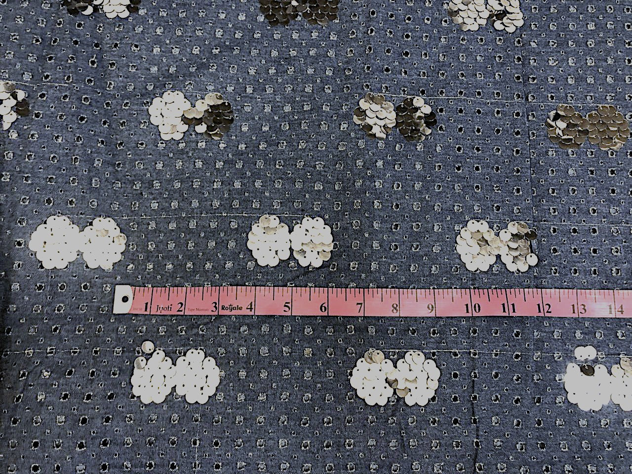 DENIM with sequin available in 2 colors denim blue light and denim blue dark [18615/16]