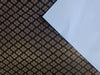 SILK BROCADE FABRIC navy and metallic copper gold COLOR 44" WIDE BRO388[3]