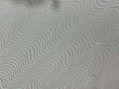 Silk  Satin JACQUARD IVORY WHITE 44" wide available in abstract,floral,roses,waves and triangles jacquard  designs