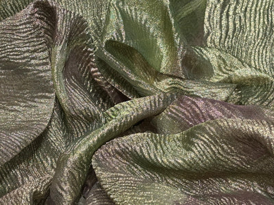 Tissue Crushed shaded ,shades of green pink and gold [17801]