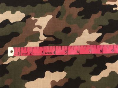 Cotton Fabric Army/Camouflage Print 58" wide [18541]