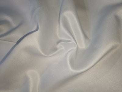 Heavy satin fabric white ivory color 58" wide [12939]