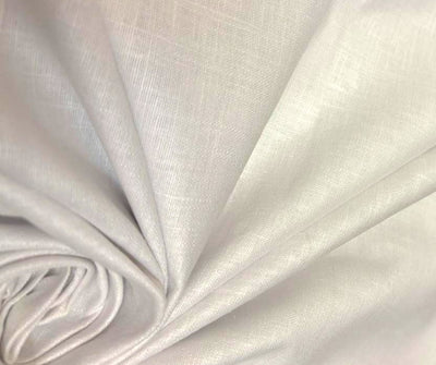 Cotton canvas  fabric White 58"[18578]