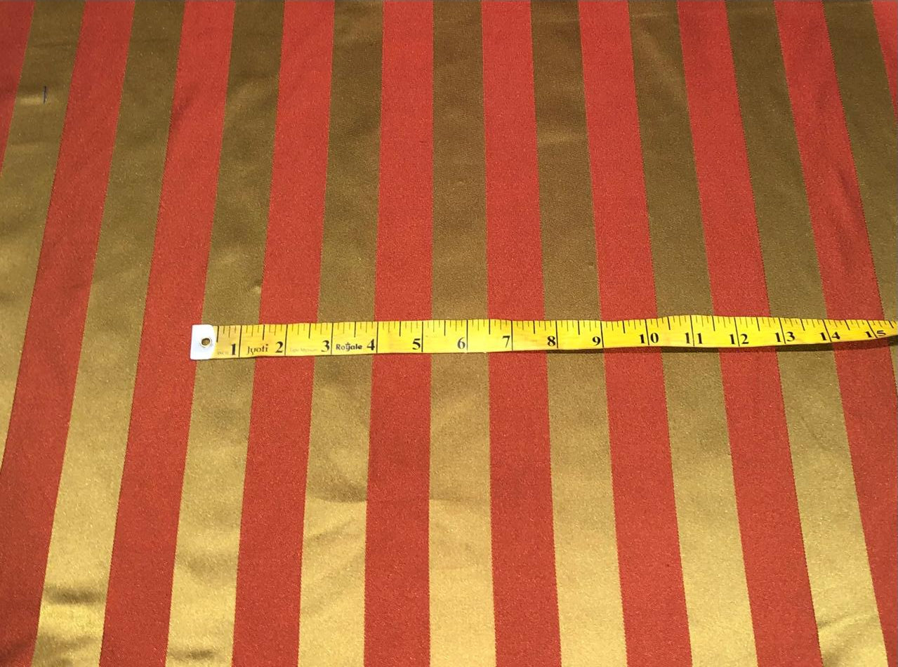 100% silk Taffeta satin stripes available in 8 different color shades [18296/97/98/99/18307/08/09/10]