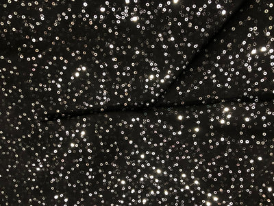NET fabric with silver sequins 44" wide [18388]