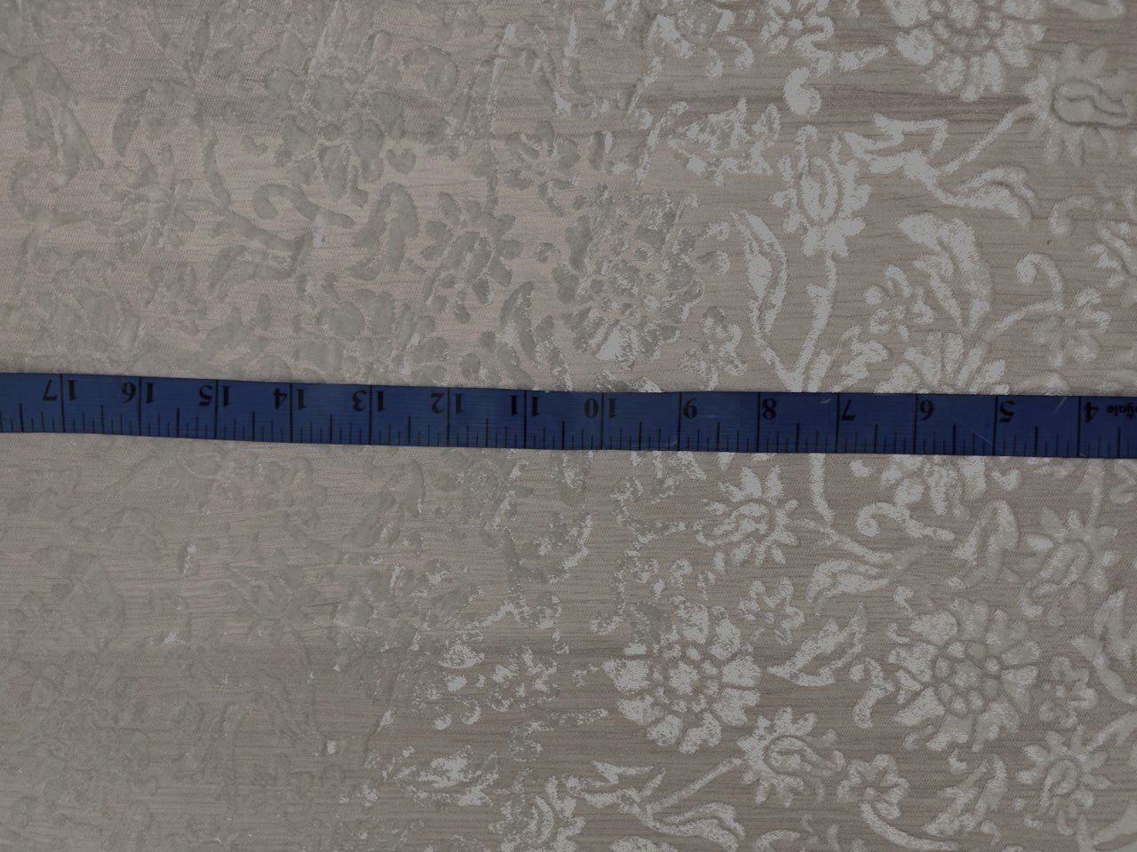 White Devore Viscose Burnout Velvet fabric ~ 44" wide available in 3 designs floral vines, abstract rose and floral [18291/92/93]