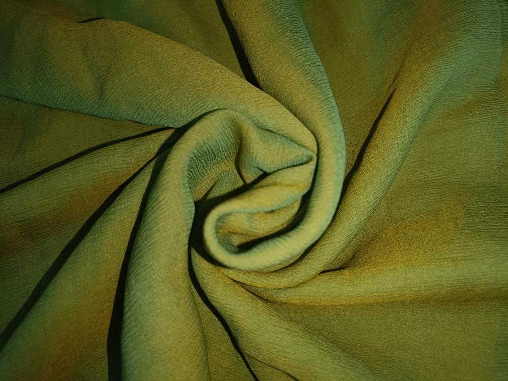 Silk chiffon fabric 44" WIDE available in 32 gm and 60 gm in colors rusty orange/hot pink/lavender/red/redxgreen/bright yellow/mustard x blk/rustxblk/ocean green/orangepink/bluegreen/burgundybrown/charcoal/ black/purple blue/green yellow/orange]